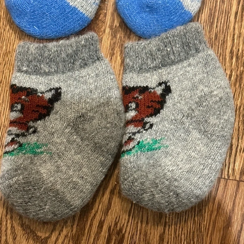 Youth Wool Knit Animal Print Youth Socks Bundle Cozy Holiday Gift